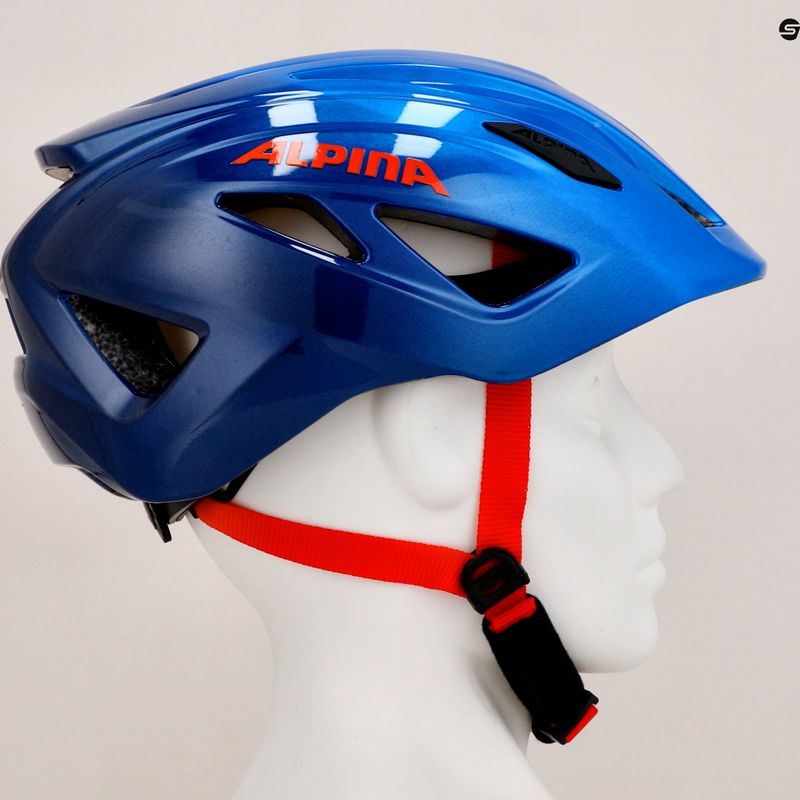 Casco da bici Alpina Pico per bambini blu lucido 9