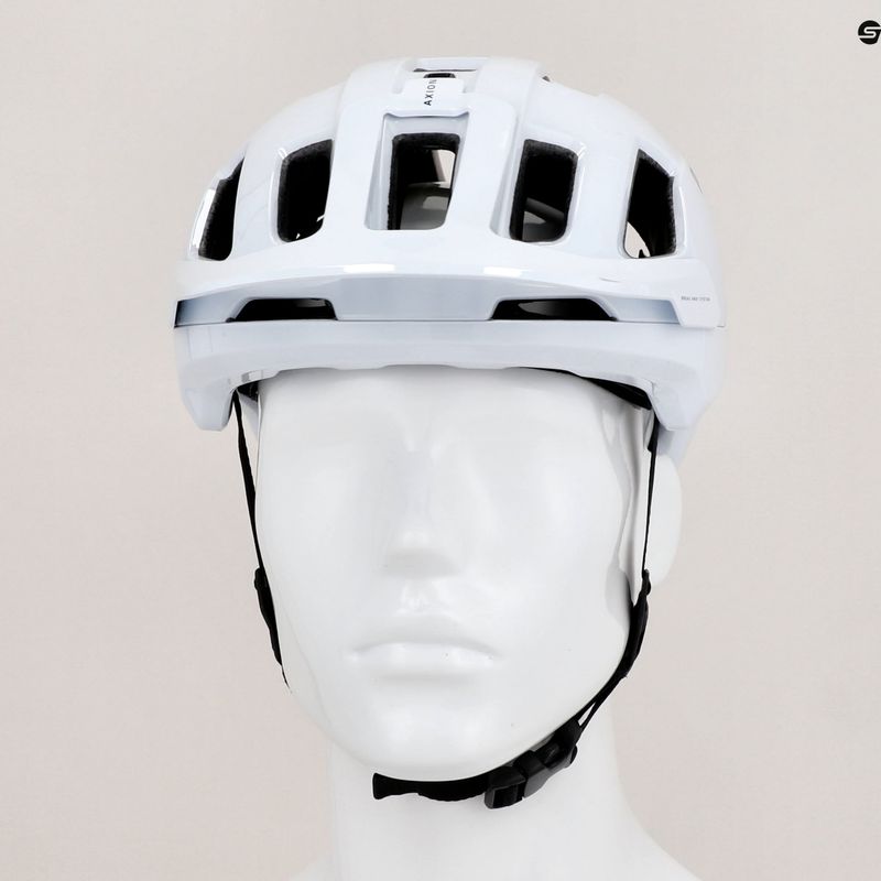 Casco da bici POC Axion Race MIPS bianco idrogeno/nero uranio opaco 12