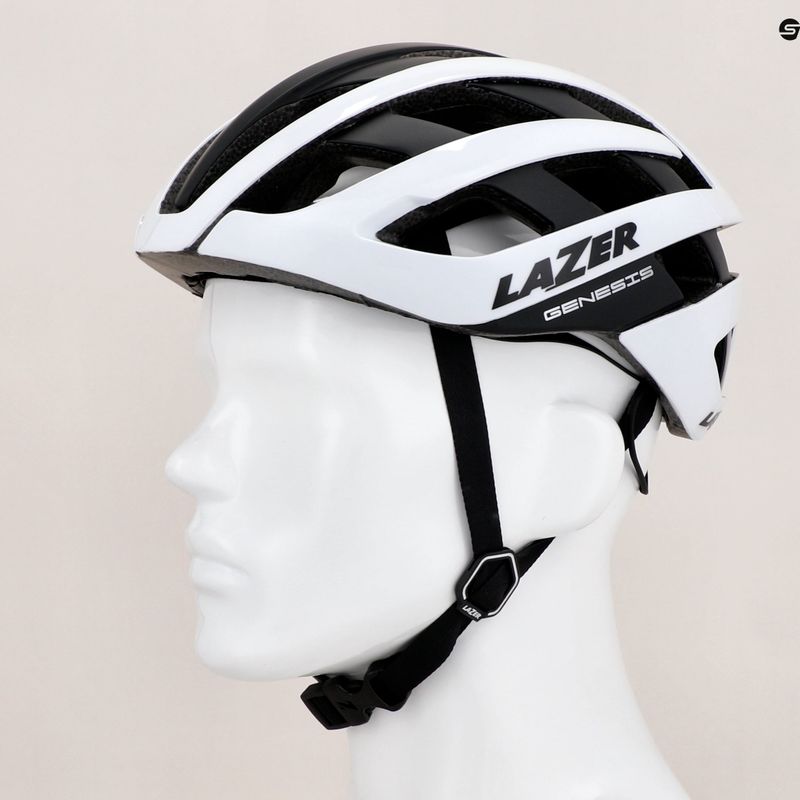 Casco da bici Lazer Genesis bianco/nero 7
