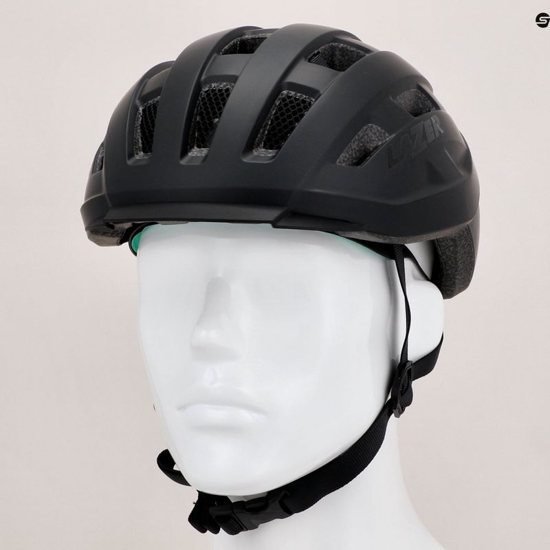 Casco da bicicletta Lazer Codax KC + rete nero opaco 8