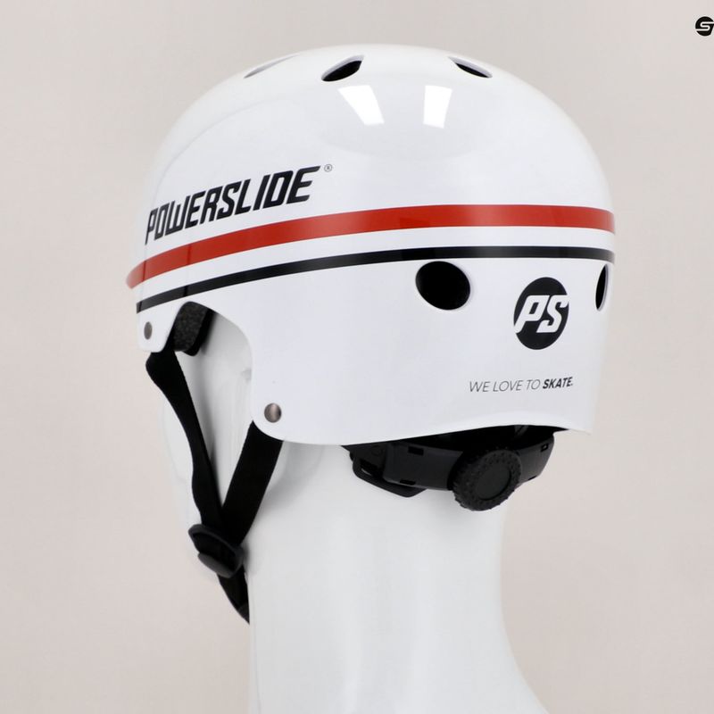 Casco Powerslide Pro Urban Stripe bianco 18