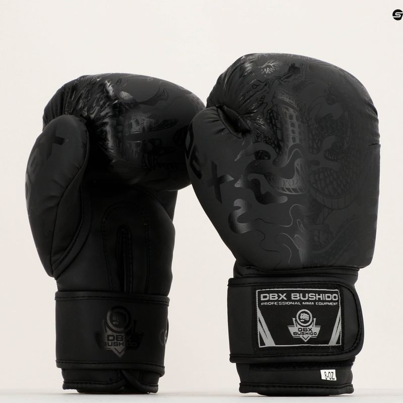 DBX BUSHIDO "Black Dragon" guantoni da boxe neri B-2v18 20