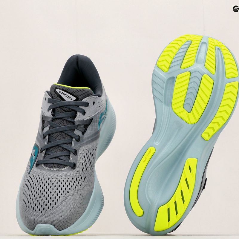 Scarpe da corsa Saucony Ride 16 fossile/palma da uomo 18