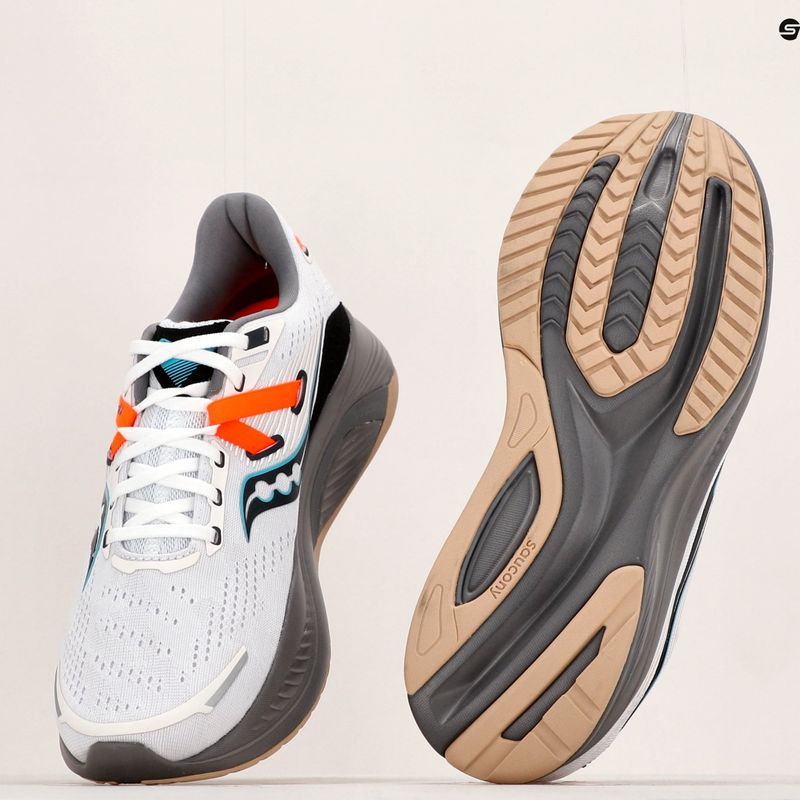 Scarpe da corsa Saucony Guide 16 bianco/grigio da uomo 18