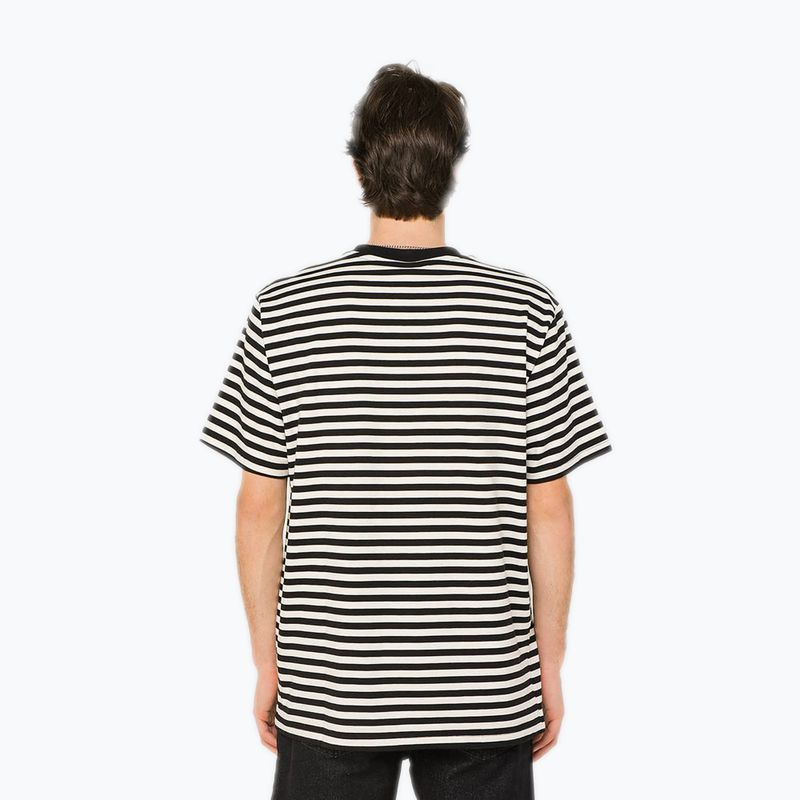T-shirt uomo Kaotiko M/C Rayas Corazon black 2