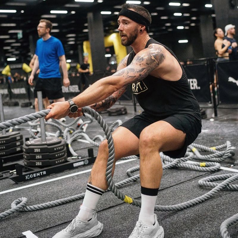 Corda da allenamento Centr Competition Power Rope Centr x Hyrox black 9