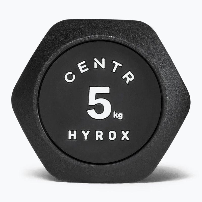 Manubrio Centr Urethane Dumbbell Centr x Hyrox 5 kg black 3