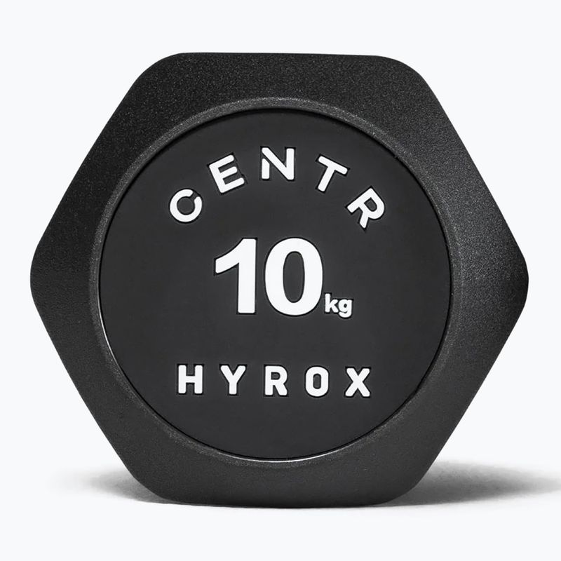 Manubrio Centr Urethane Dumbbell Centr x Hyrox 10 kg black 2