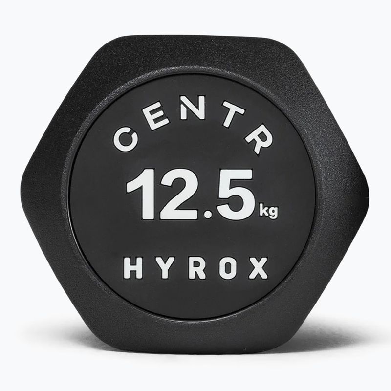 Manubrio Centr Urethane Dumbbell Centr x Hyrox 12,5 kg black 3
