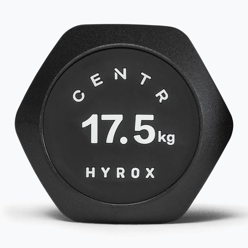 Manubrio Centr Urethane Dumbbell Centr x Hyrox 17,5 kg black 3