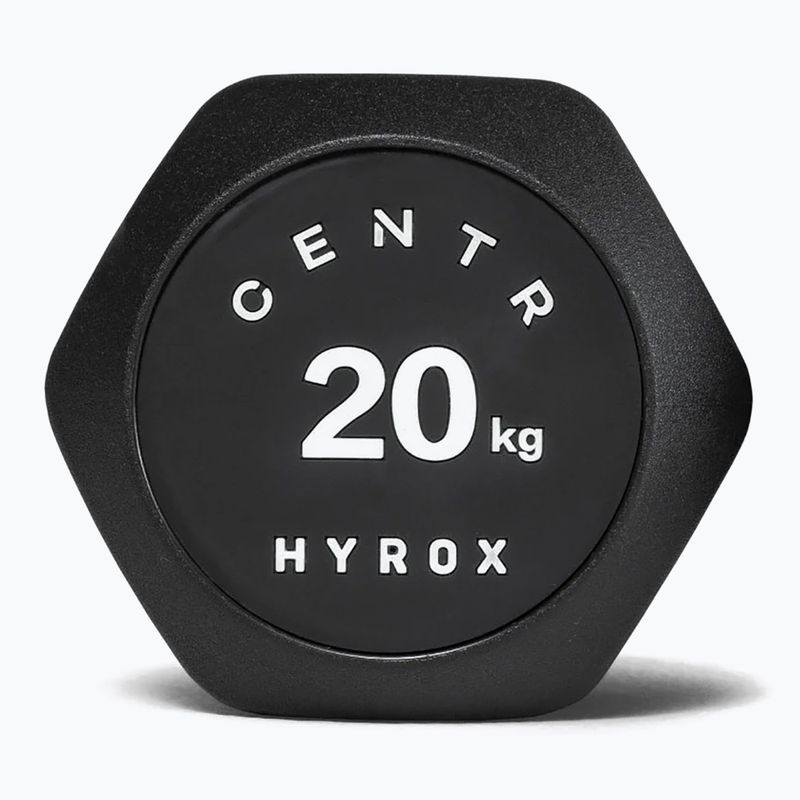 Manubrio Centr Urethane Dumbbell Centr x Hyrox 20 kg black 3