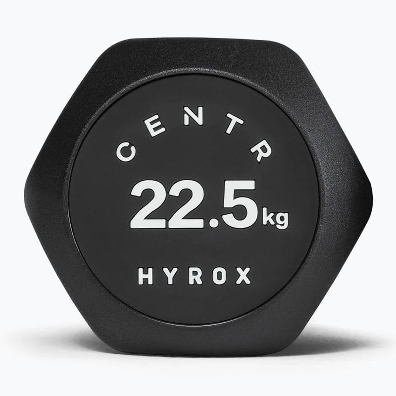 Manubrio Centr Urethane Dumbbell Centr x Hyrox black 3