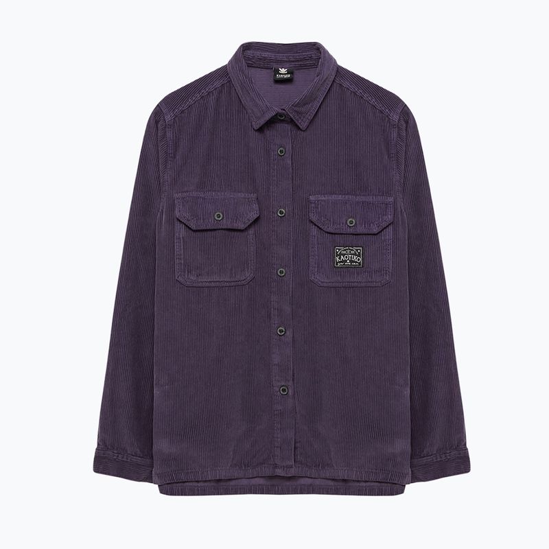 Camicia Kaotiko Courduroy da uomo lilla 3