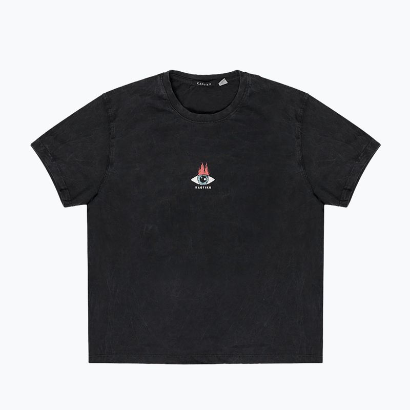 Kaotiko Maglietta da donna Washed Moon Sphynx nero 3