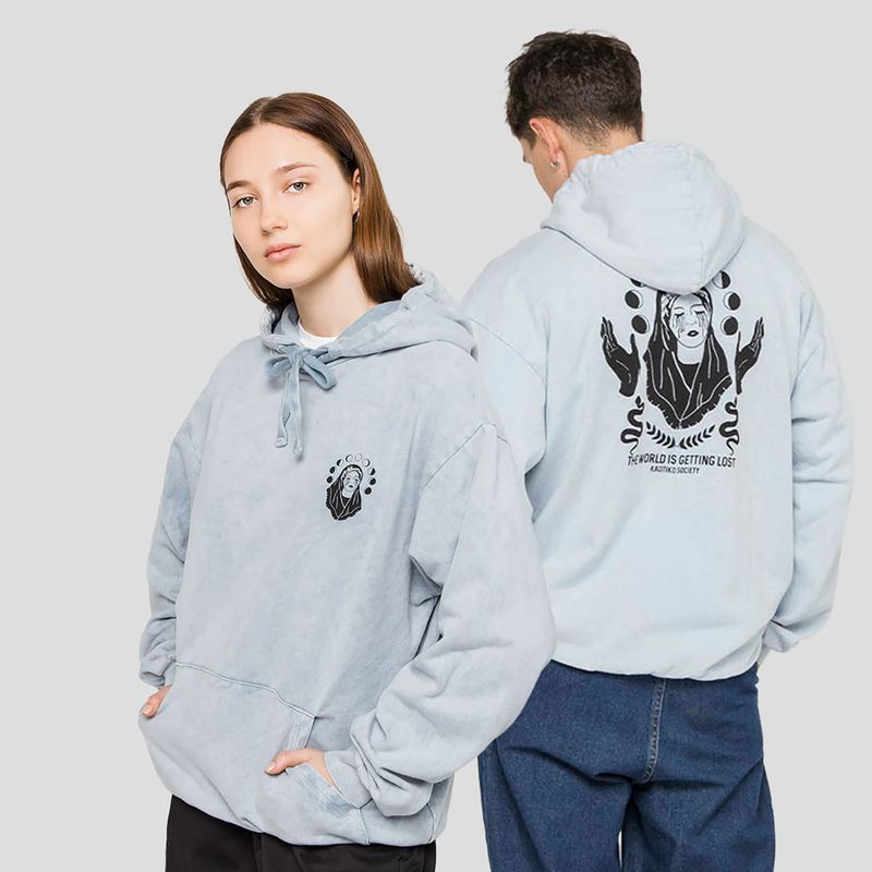 Felpa Kaotiko da uomo in acciaio vergine lavato 5