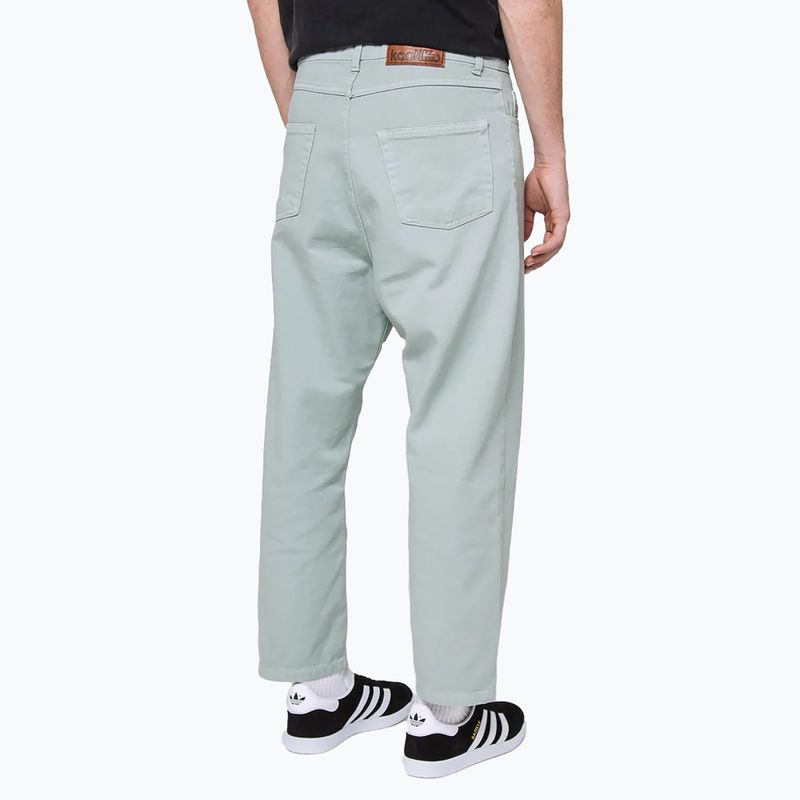 Pantaloni da uomo Kaotiko Regular Cropped Denim verde 3