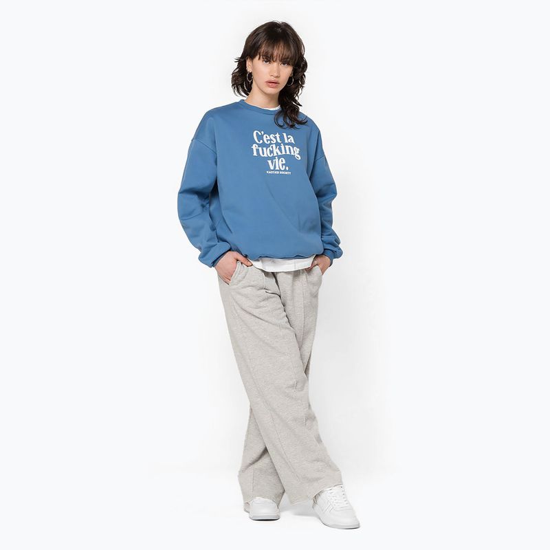 Felpa uomo Kaotiko C'est la vie denim blue 2