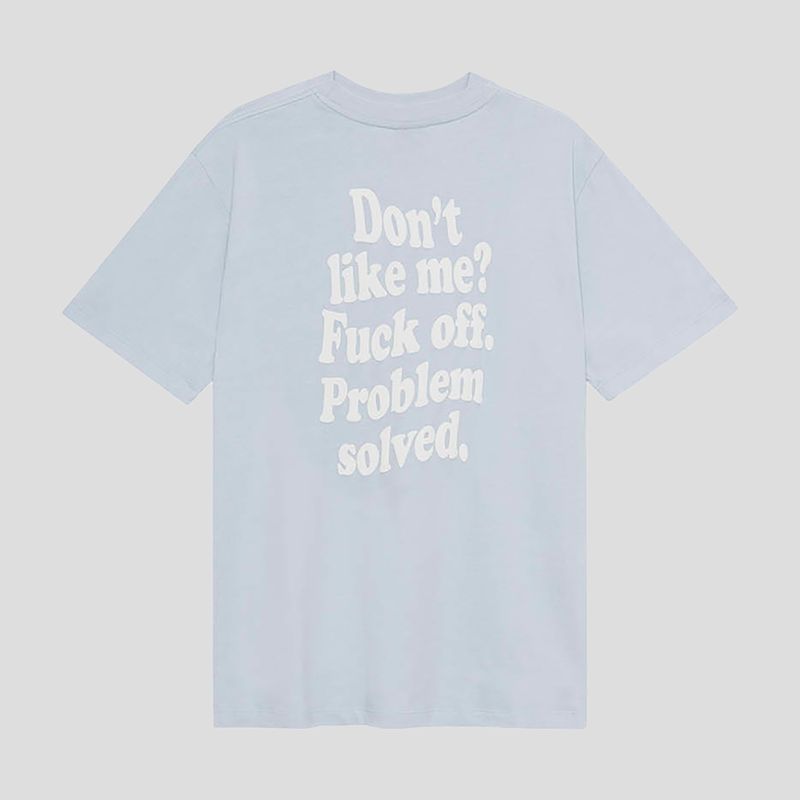 Kaotiko Don't Like Me - T-shirt blu baby da uomo 2