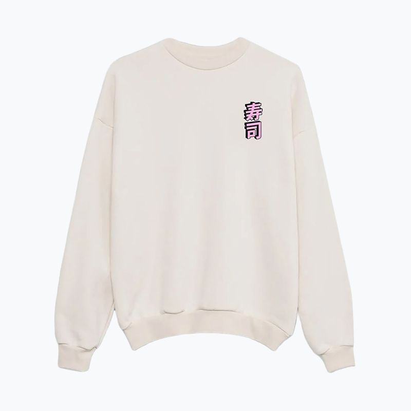 Felpa Kaotiko Organic Sushi Time da uomo, avorio 3