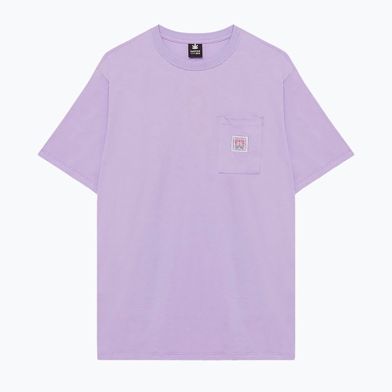 T-shirt da uomo Kaotiko Pocket Flower Society malva 2