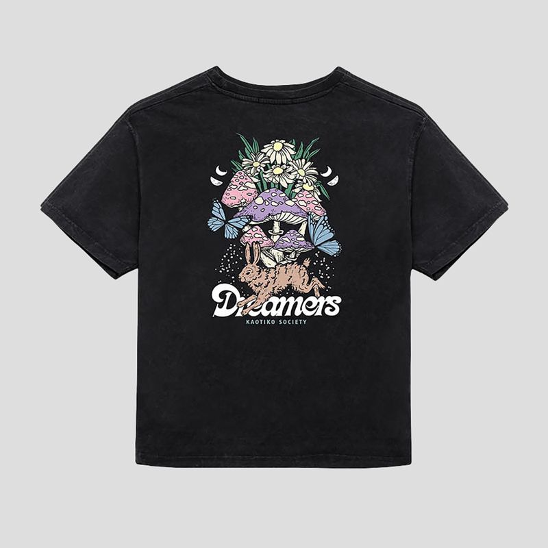 Kaotiko Maglietta da donna Washed Dreamers nera 2