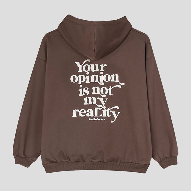 Felpa Kaotiko da donna La tua opinione marrone 5