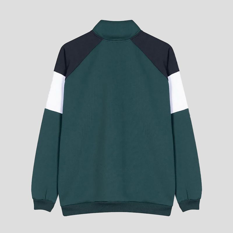 Felpa Kaotiko Aleksi salvia / marina / bianca da uomo 4