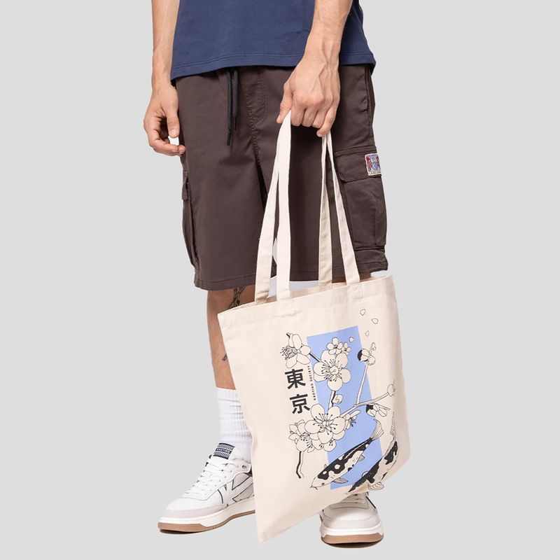 Borsa da donna Kaotiko Tote Koi avorio 2