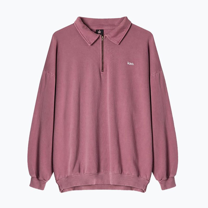 Felpa uomo Kaotiko Washed Vancouver Society bordeaux 2