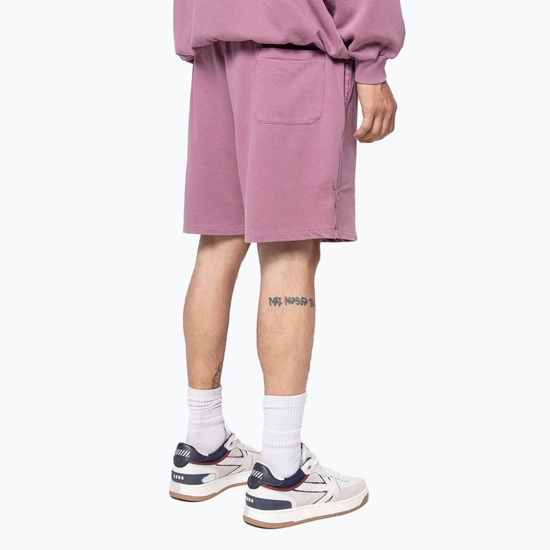 Pantaloncini da uomo Kaotiko Washed Daylen bordeaux 2