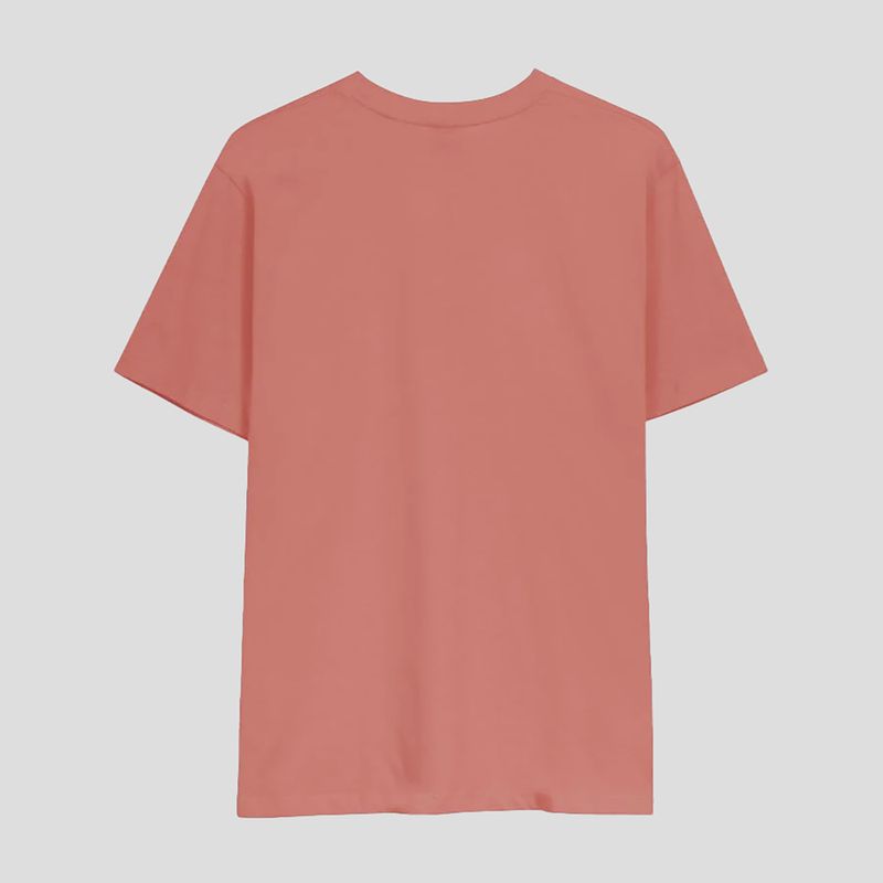 T-shirt da uomo Kaotiko Pocket Flower Society salmone 4