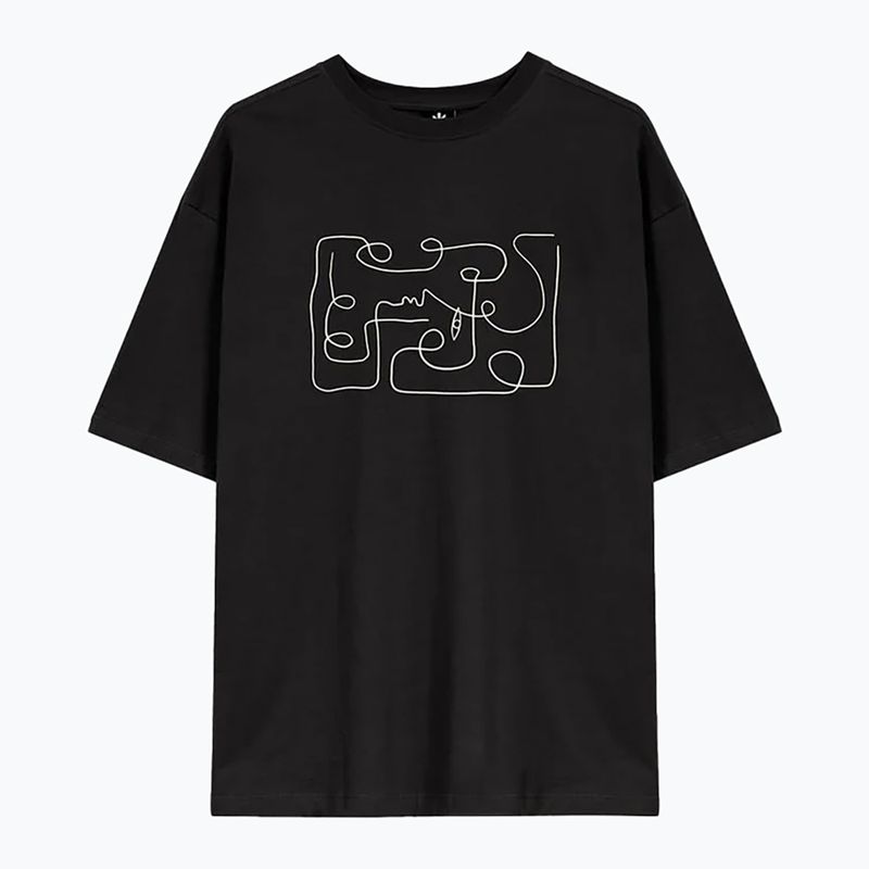 Kaotiko M / C Abstract Face t-shirt uomo nero 2