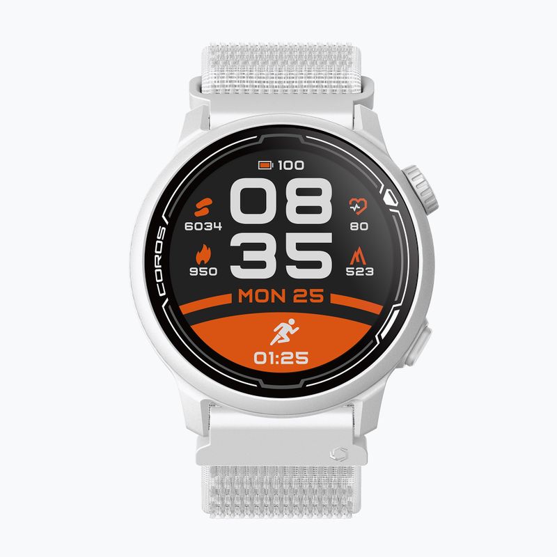 Orologio COROS PACE 2 Premium GPS Nylon Band bianco WPACE2 2