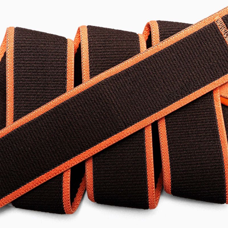 Cintura per pantaloni Arcade Carto in castagno e corallo 4