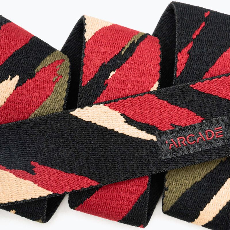 Arcade Brushstroke Slim, cintura per pantaloni nero/bruciato 4