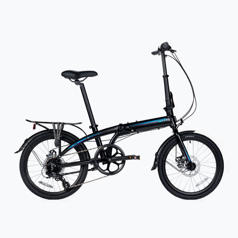 Bicicletta da città pieghevole Tern Link B8 nero