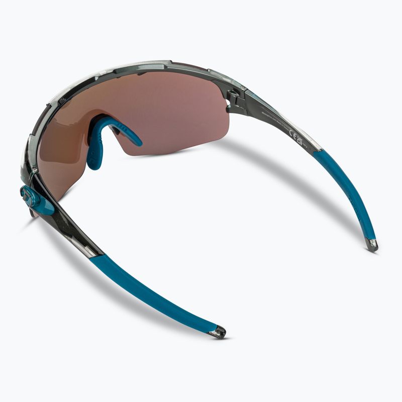 Occhiali da sole Tifosi Sledge Lite crystal smoke/clarion blue/ac red/clear 3
