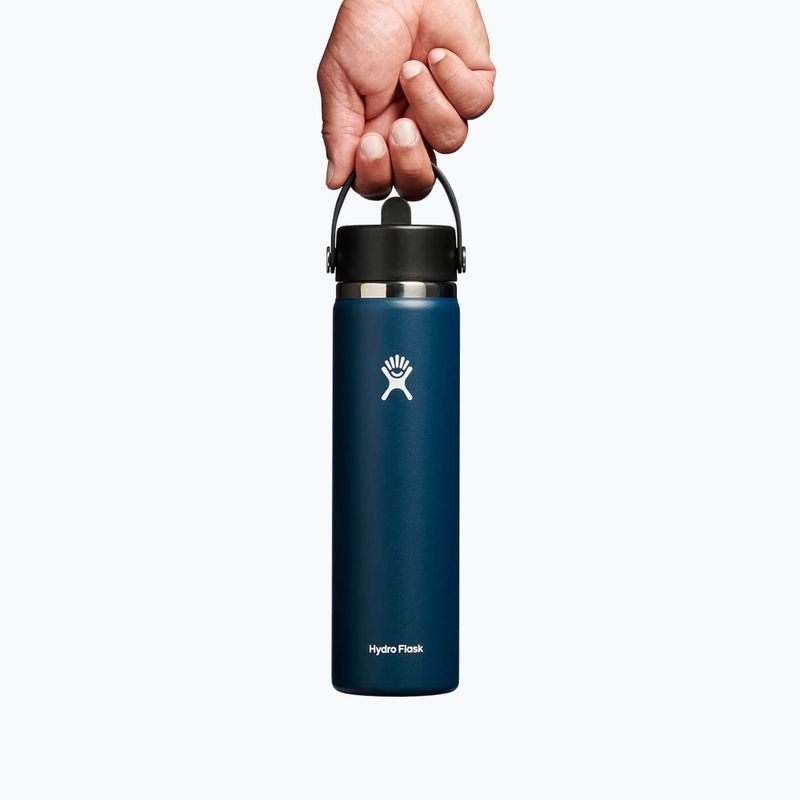 Bottiglia termica Hydro Flask Wide Flex Straw 710 ml indaco 4