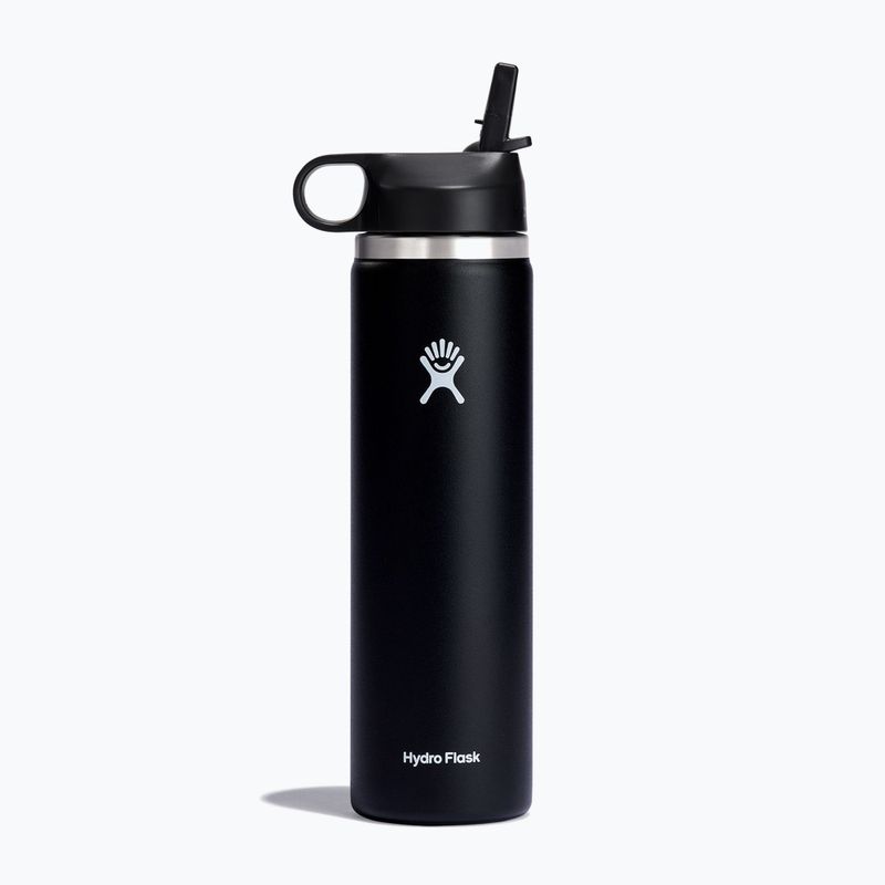 Bottiglia termica Hydro Flask Wide Flex Straw 710 ml nero