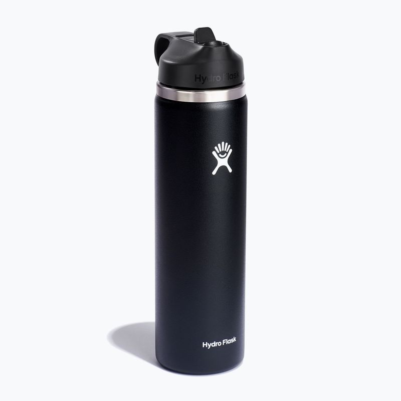 Bottiglia termica Hydro Flask Wide Flex Straw 710 ml nero 2