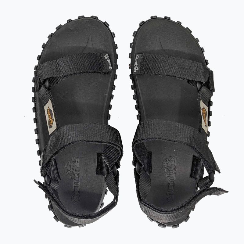 Gumbies Scrambler sandali neri 3