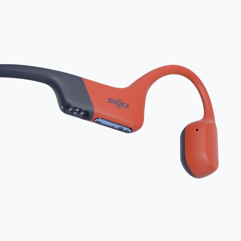 Cuffie wireless rosse Shokz OpenSwim Pro 4
