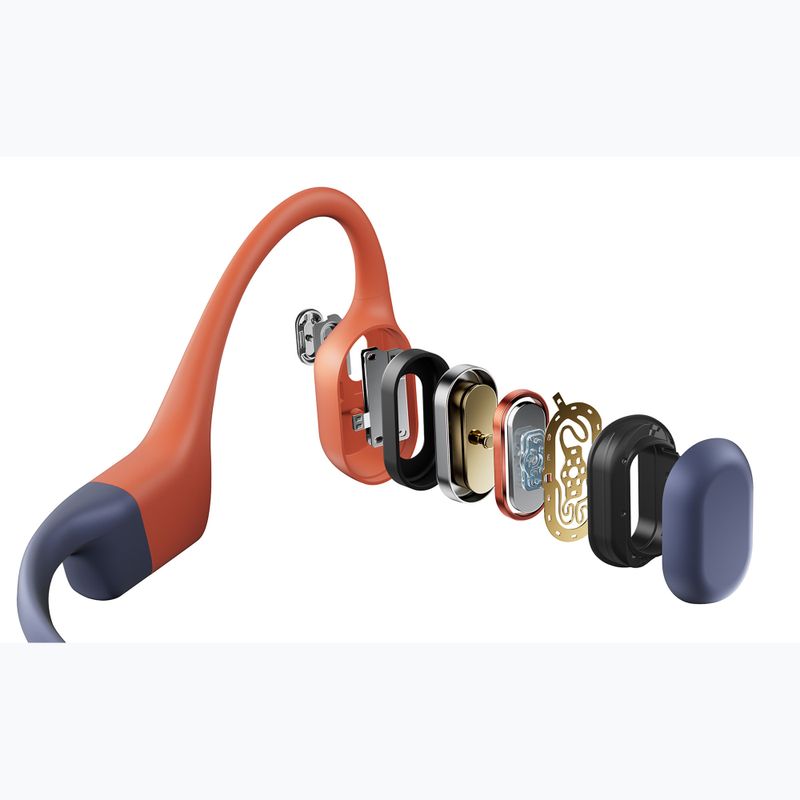 Cuffie wireless rosse Shokz OpenSwim Pro 5