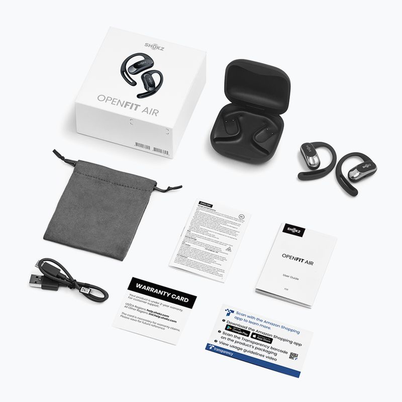 Cuffie wireless Shokz OpenFit Air nero 11