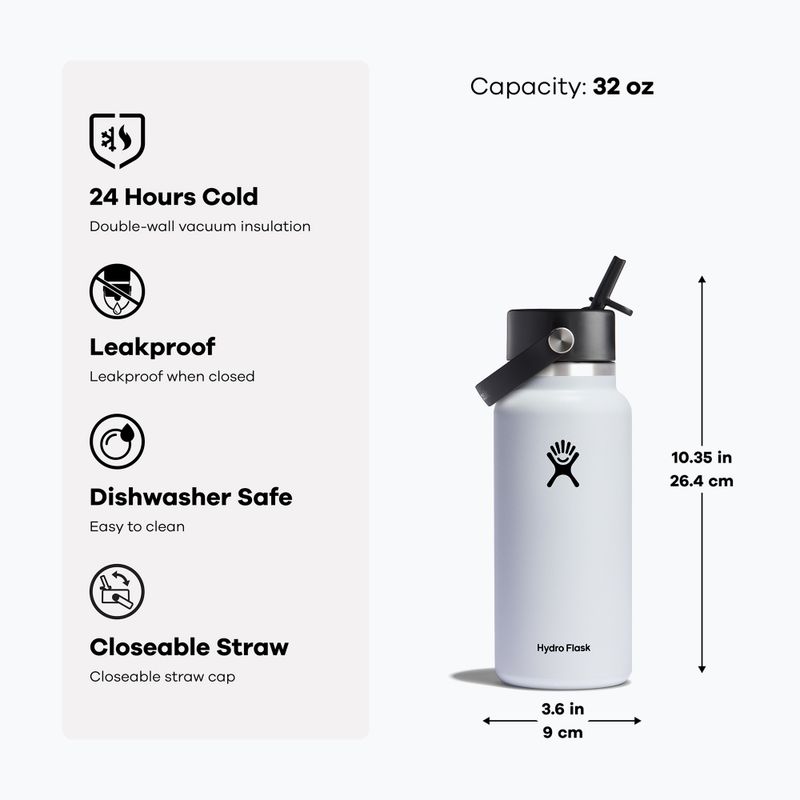 Bottiglia termica Hydro Flask Wide Flex Straw 945 ml cascade 5