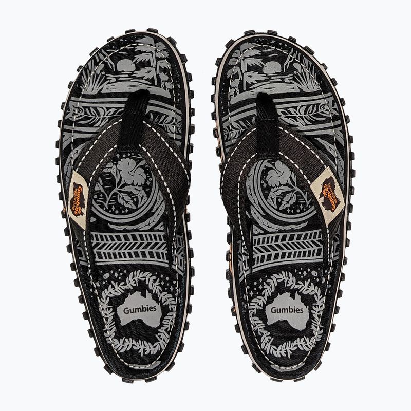 Gumbies Islander infradito nero notte 8