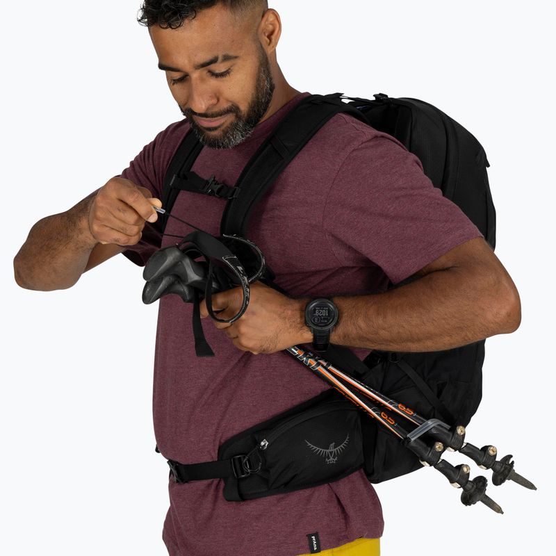 Zaino da trekking Osprey Talon 22 l nero / grigio carbone da uomo 9