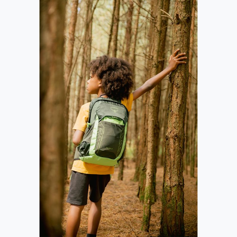 Zaino da trekking Osprey Talon Jr 11 l verde canopy per bambini 10