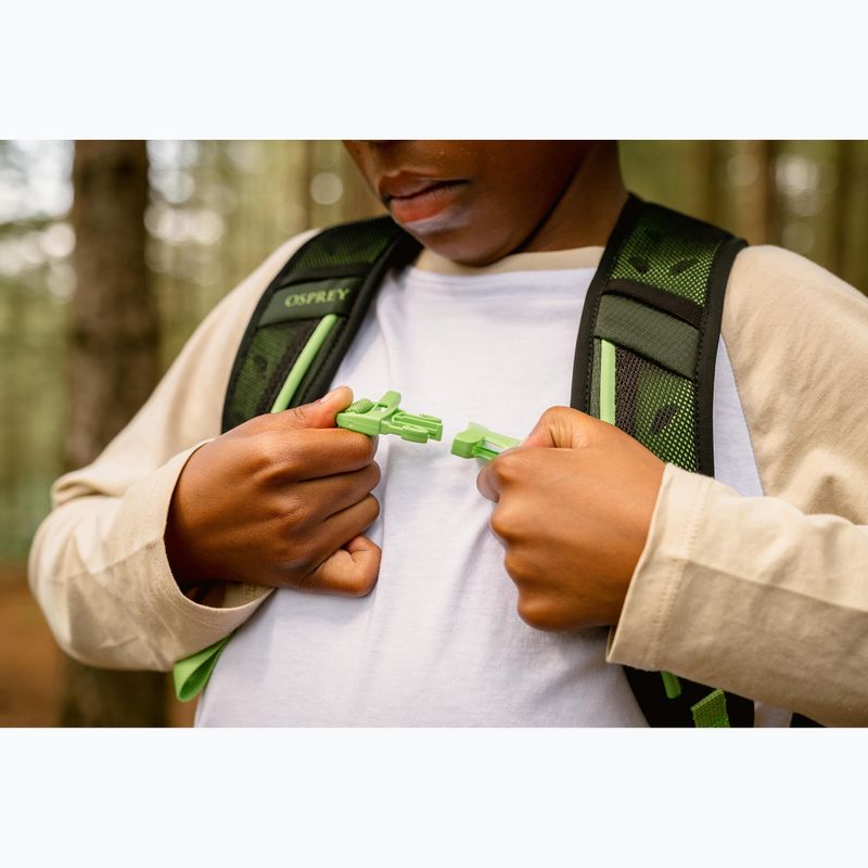 Zaino da trekking Osprey Talon Jr 11 l verde canopy per bambini 13