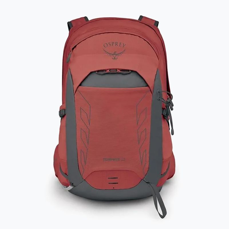 Zaino da escursionismo Osprey Tempest 22 l rosso pampa/grigio carbone da donna